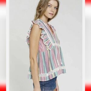 dRA Multicolor Striped Tank Top